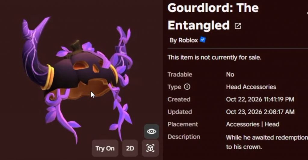 How to Get Gourdlord: The Entangled for Free in Roblox The Hollow