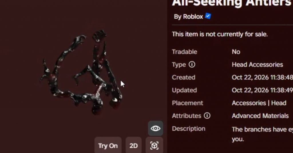 How to Get All-Seeking Antlers for Free in Roblox The Hollow Event