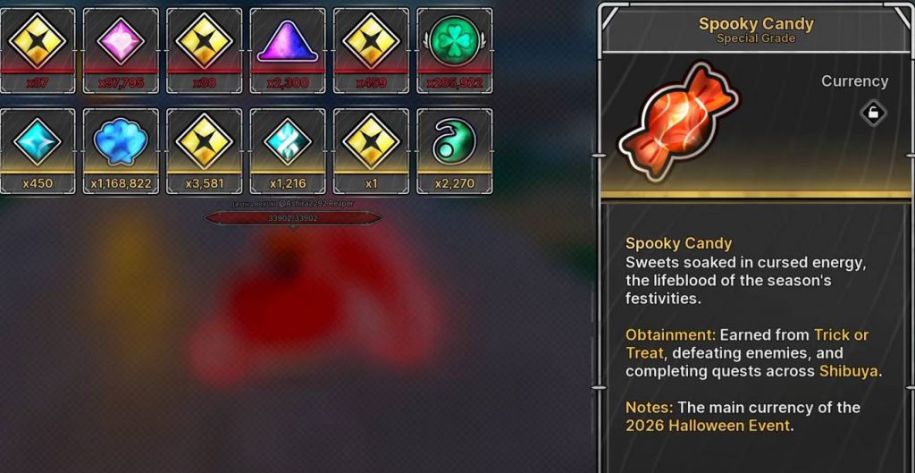 Jujutsu Zero Fastest Way to Farm Spooky Candy (Halloween Guide)